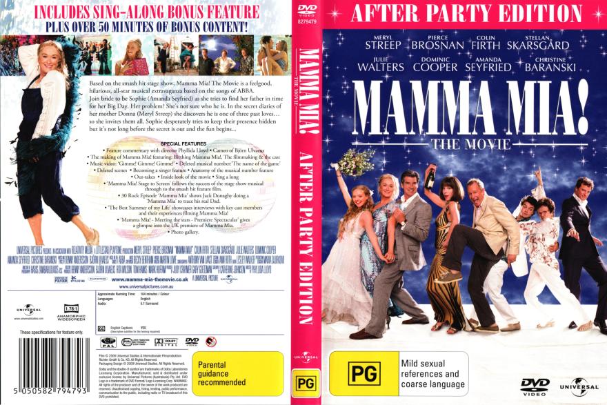 Mamma Mia The Movie DVD