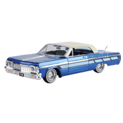 Get Low - 1:24 Scale 1964 Chevy Impala (Metallic Blue)
