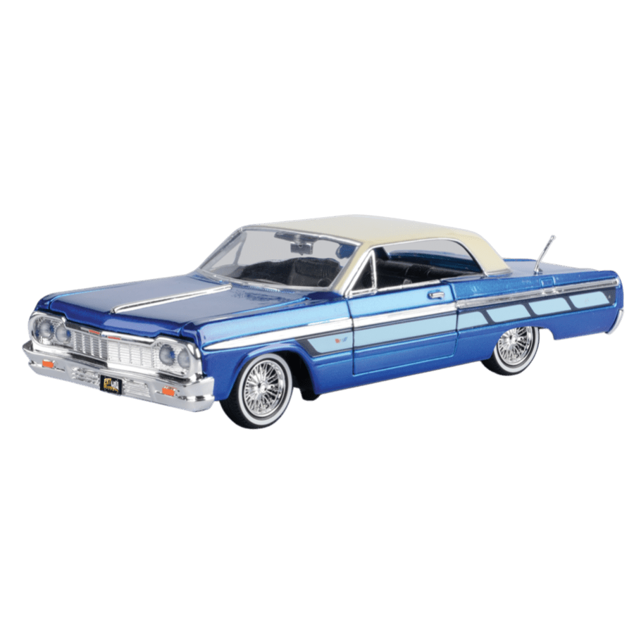 Get Low - 1:24 Scale 1964 Chevy Impala (Metallic Blue)