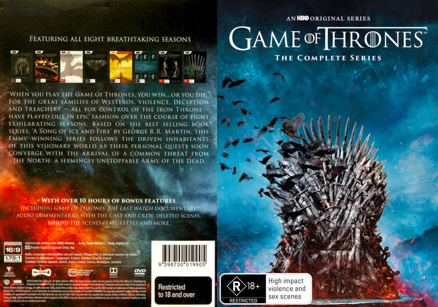 Game Of Thrones - Complete DVD Box Set