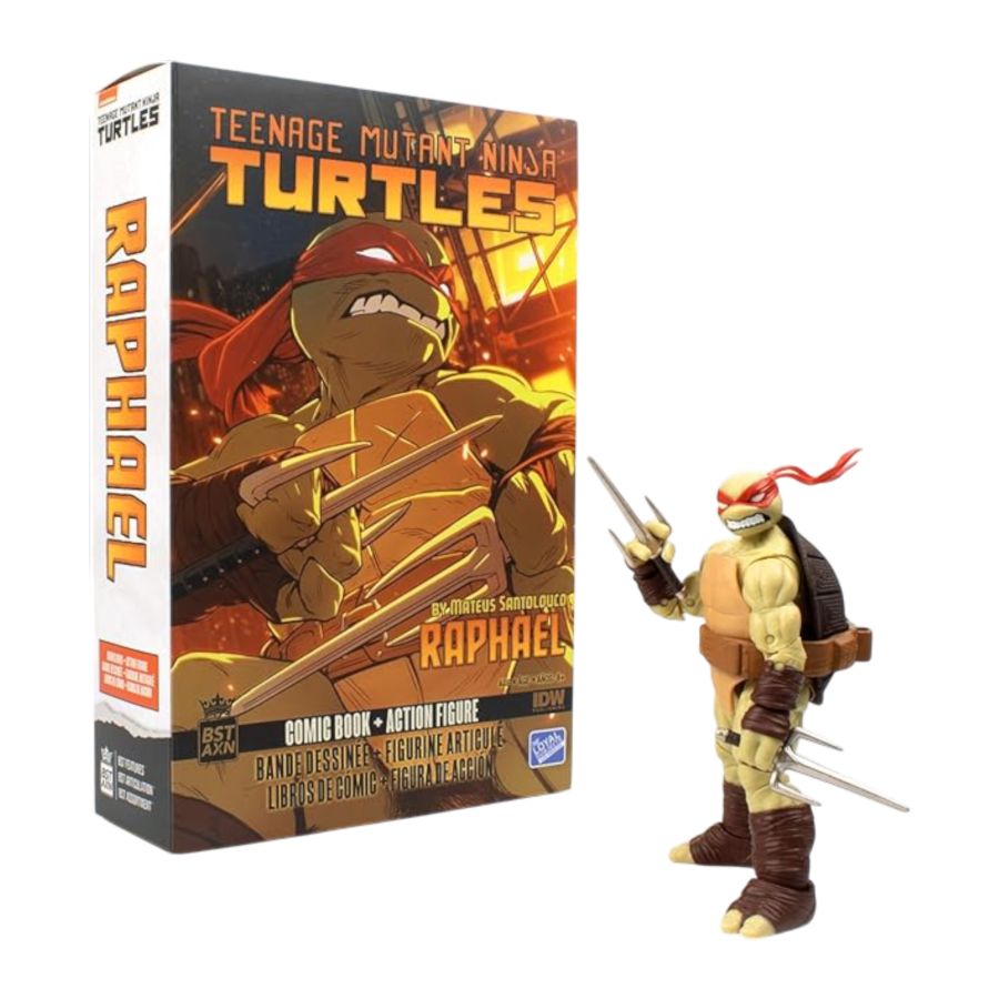Teenage Mutant Ninja Turtles (comics) - Raphael BST AXN Action Figure & Comic Book (Wave 2)