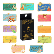 Disney - Princess Signature License Plate Mystery Pin Blind Box Assortment (Display of 22)
