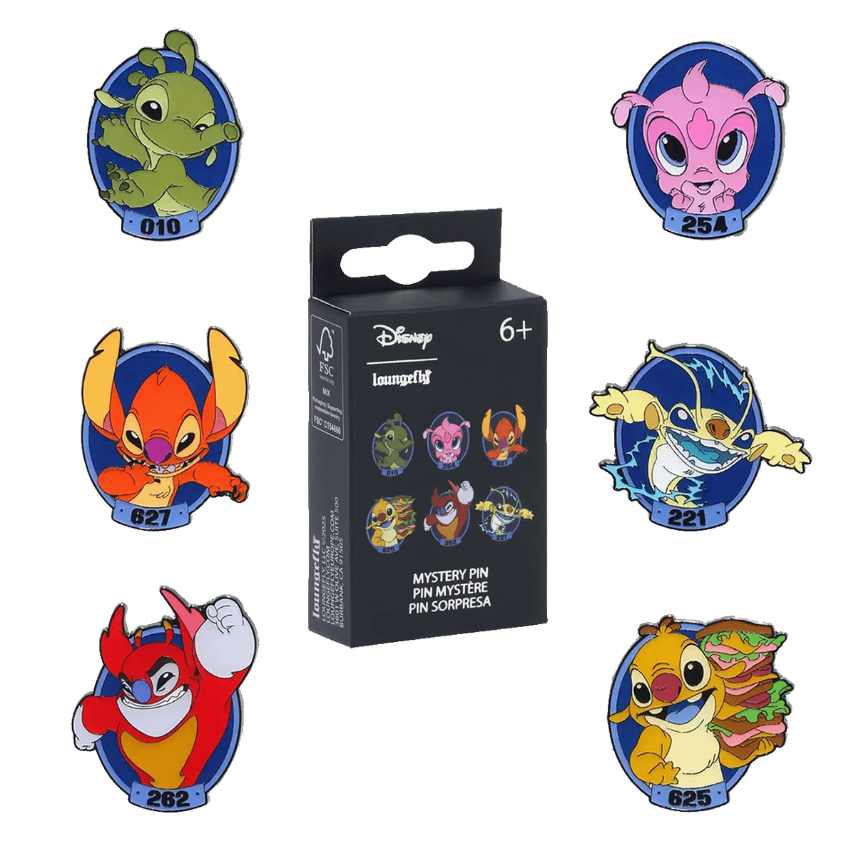 Lilo & Stitch - Stitch Experiments Mystery Pin Blind Box Assortment (Display of 12)