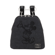 Mickey Mouse – Minimal Black Denim Pu Loungefly Backpack