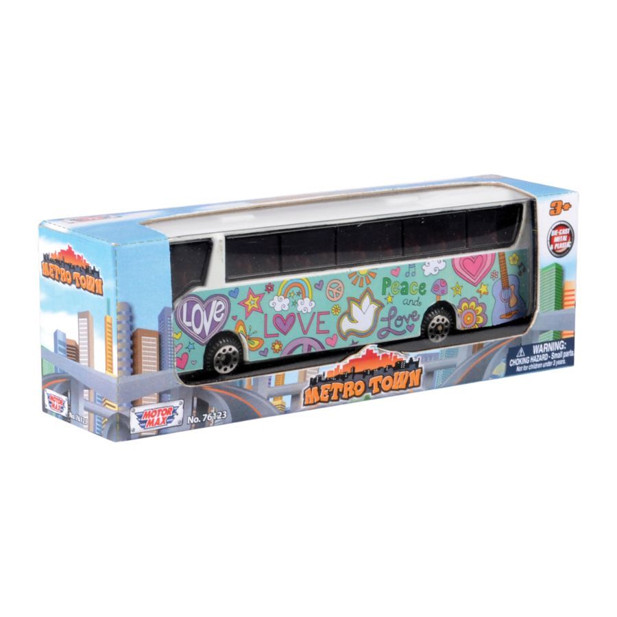 Metro Town - 5.5″ Fun Coach Die-Cast & Plastic Vehicle (4 Count)