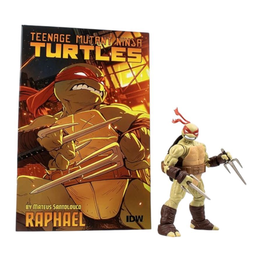 Teenage Mutant Ninja Turtles (comics) - Raphael BST AXN Action Figure & Comic Book (Wave 2)