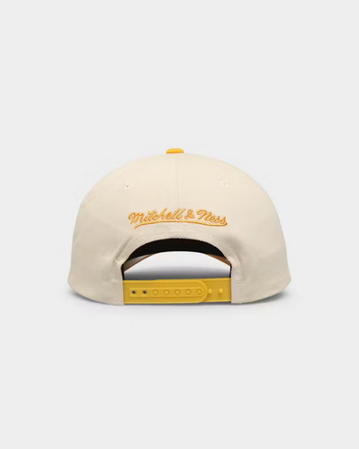 Los Angeles Lakers - NBL Vintage Cream Pro Crown Snapback (Hat)