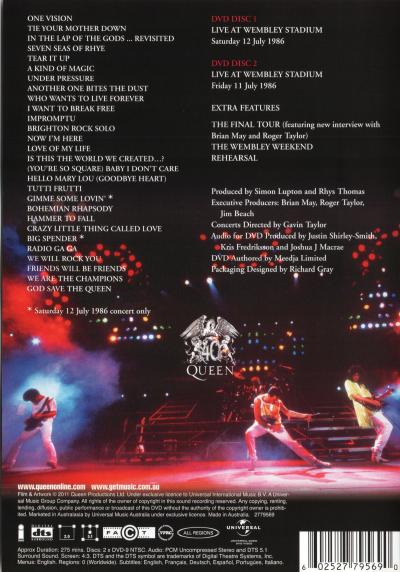 Queen Live At Wembley Stadium 25th Anniversary Edition DVD