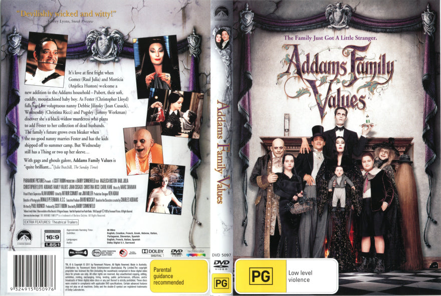 Addams Family Values DVD