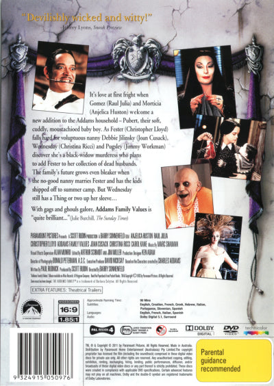 Addams Family Values DVD