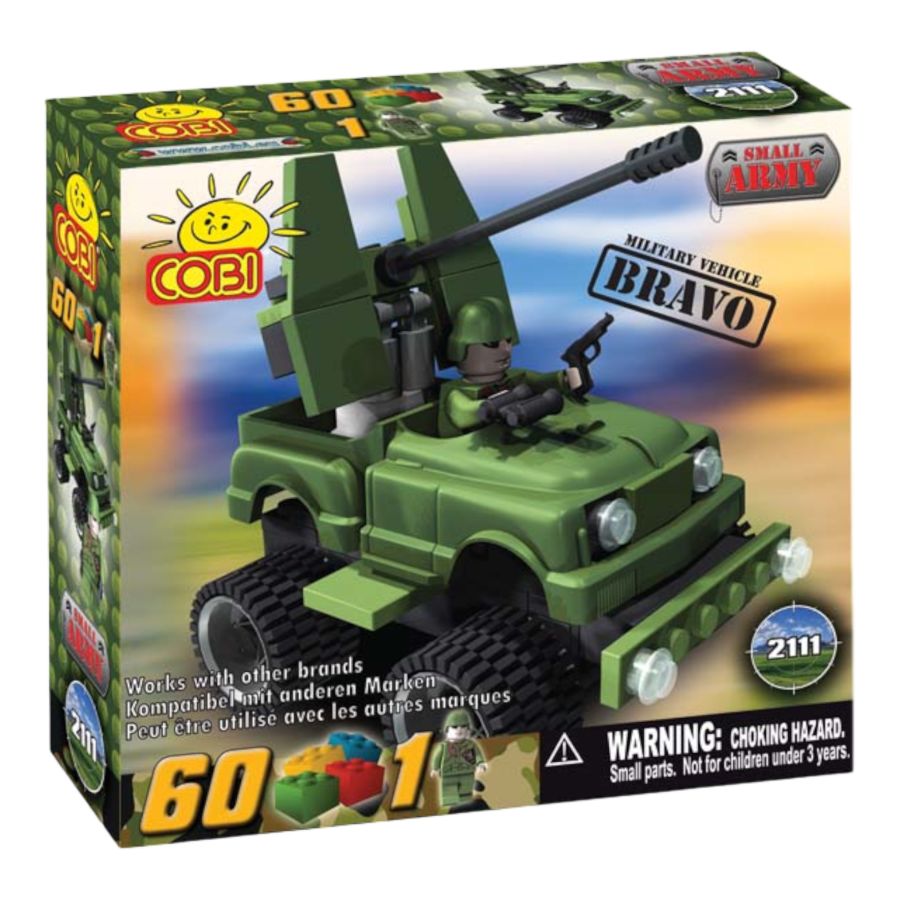 Small Army - Bravo Military Vehicle Construction Set (60 Piece Kit)