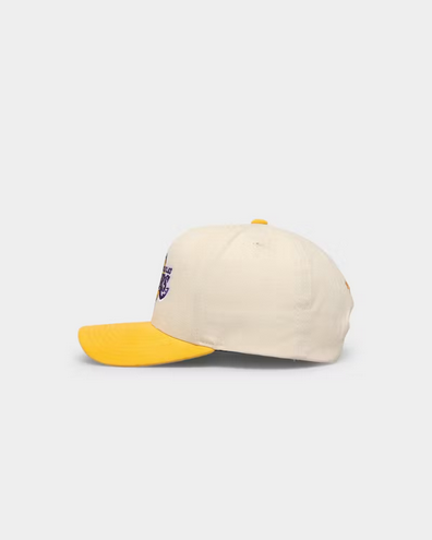 Los Angeles Lakers - NBL Vintage Cream Pro Crown Snapback (Hat)