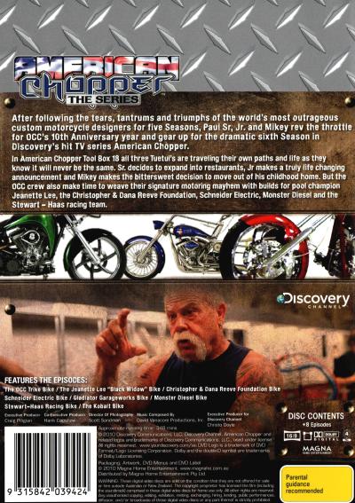 American Chopper The Series Tool Box 18 DVD