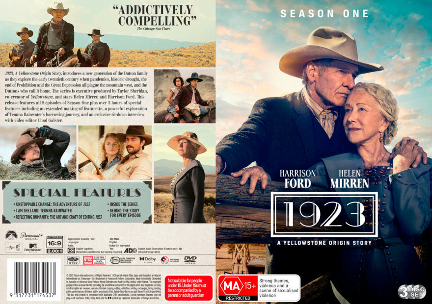 1923 A Yellowstone Origin Story Season 1 DVD