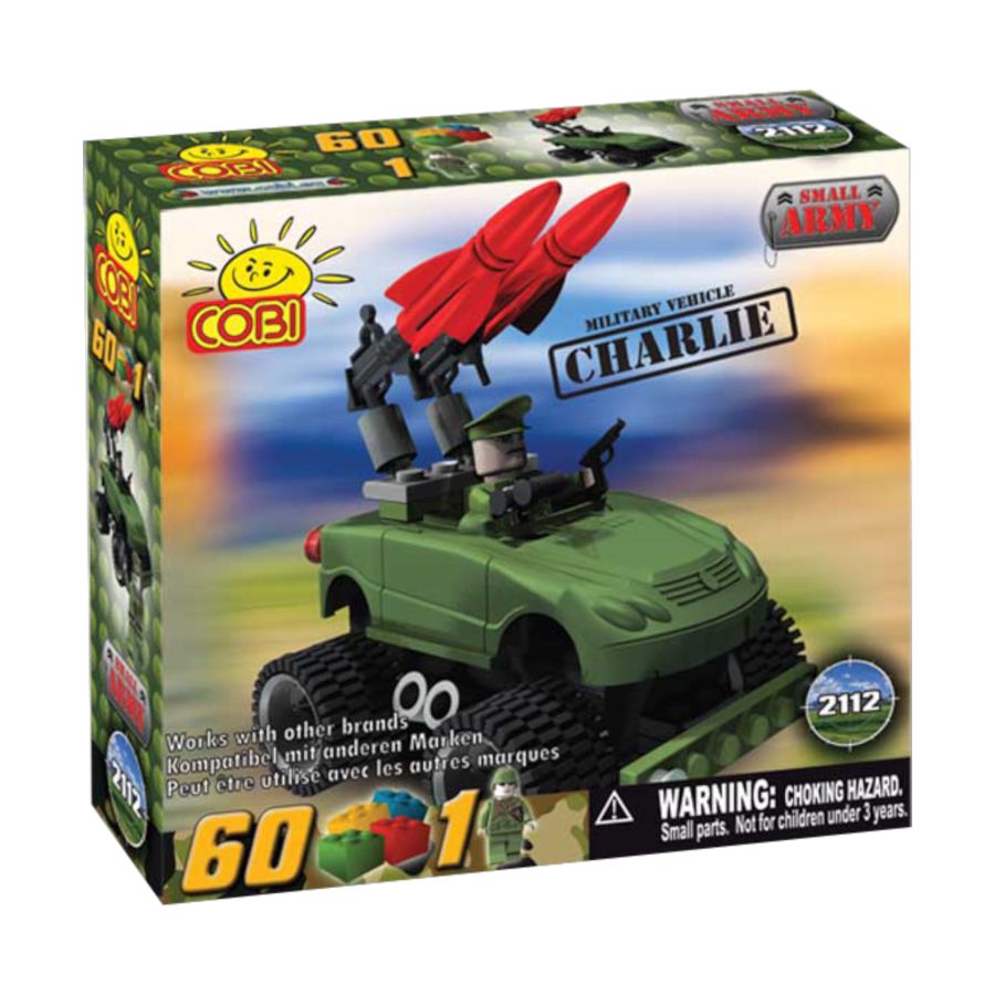 Small Army - Charlie Military Vehicle Construction Set (60 Piece Kit)
