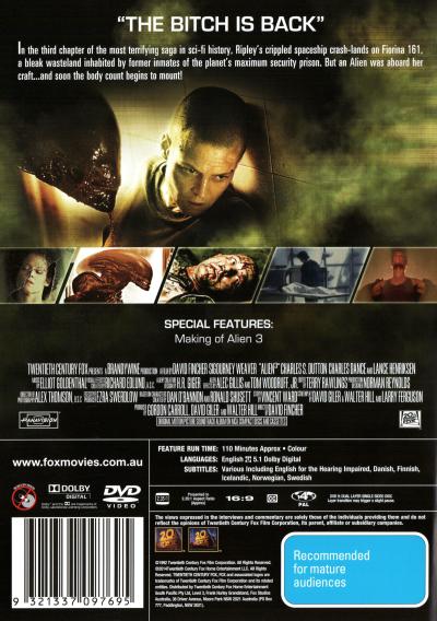 Alien 3 - 1-Disc Edition DVD