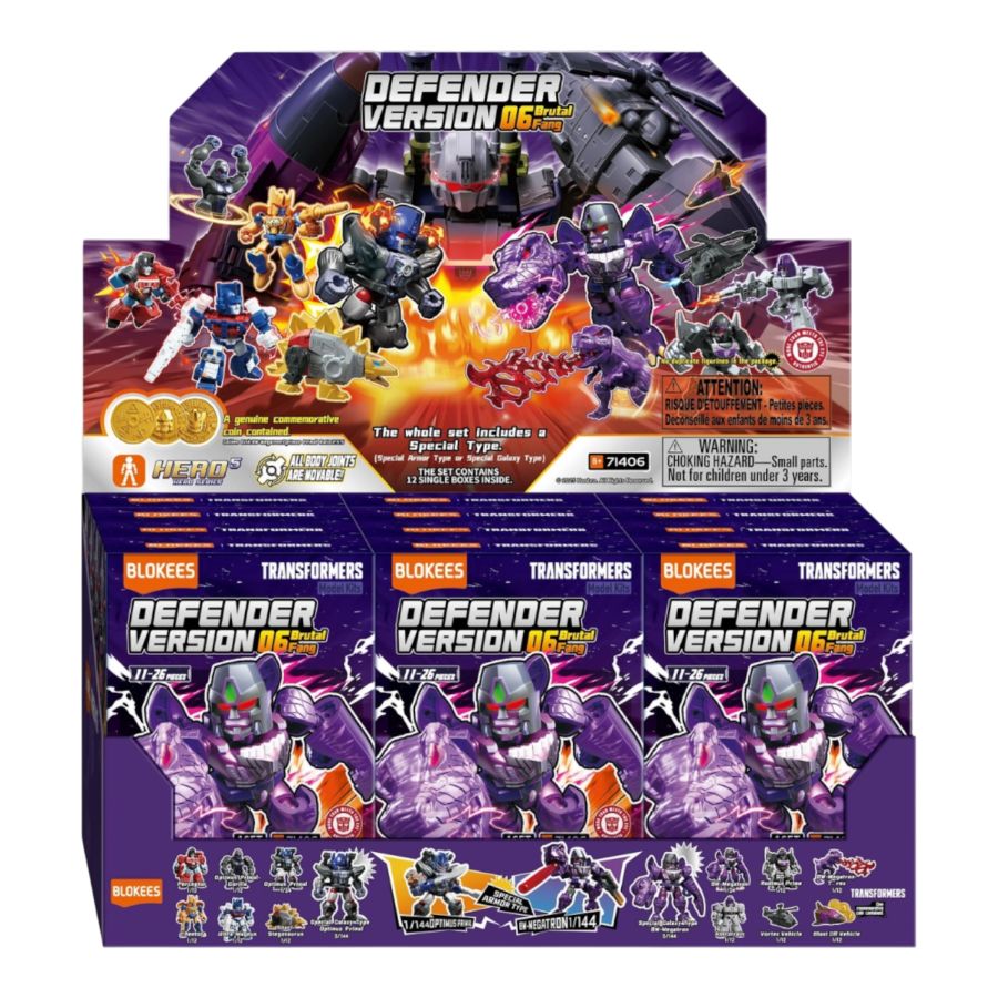 Transformers - Defender Version 06 Brutal Fang Blind Box Assortment (Display of 12)