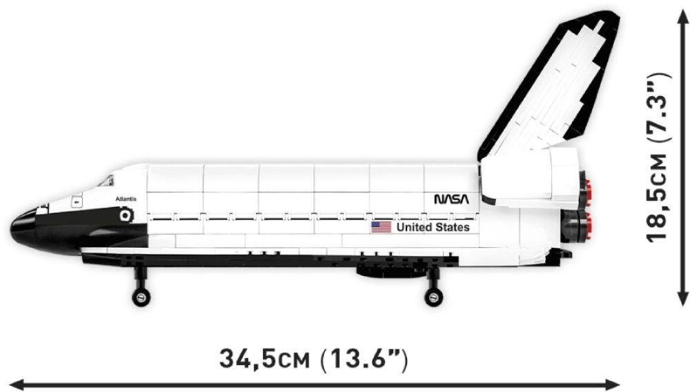 Cobi - Space Shuttle Atlantis Model (685 Piece Kit)