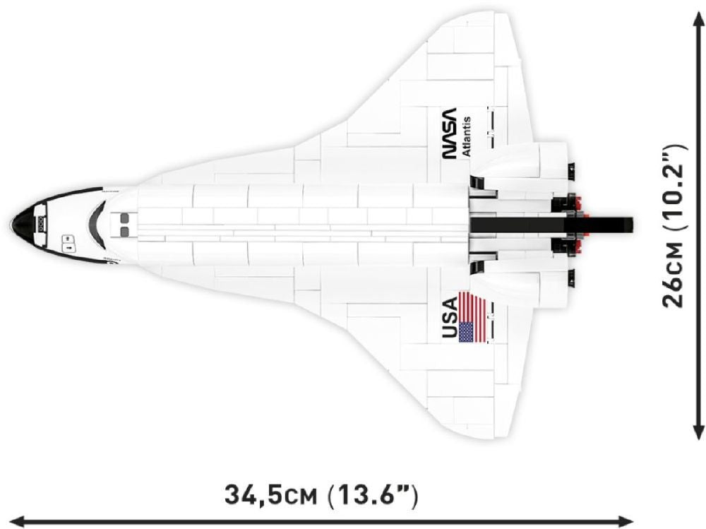 Cobi - Space Shuttle Atlantis Model (685 Piece Kit)