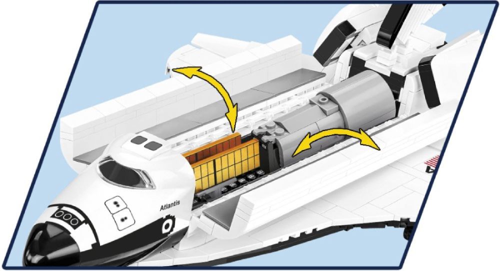 Cobi - Space Shuttle Atlantis Model (685 Piece Kit)