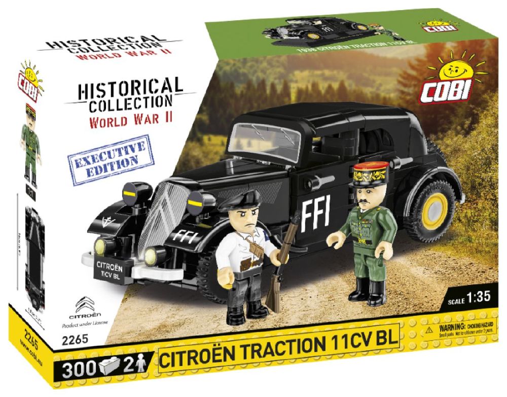 World War 2 - 1938 Citroen Traction 11C Construction Brick Set (298 Pieces)