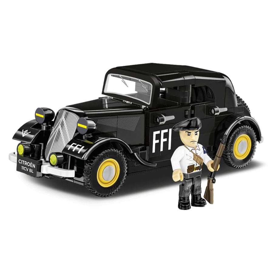 World War 2 - 1938 Citroen Traction 11C Construction Brick Set (236 Pieces)