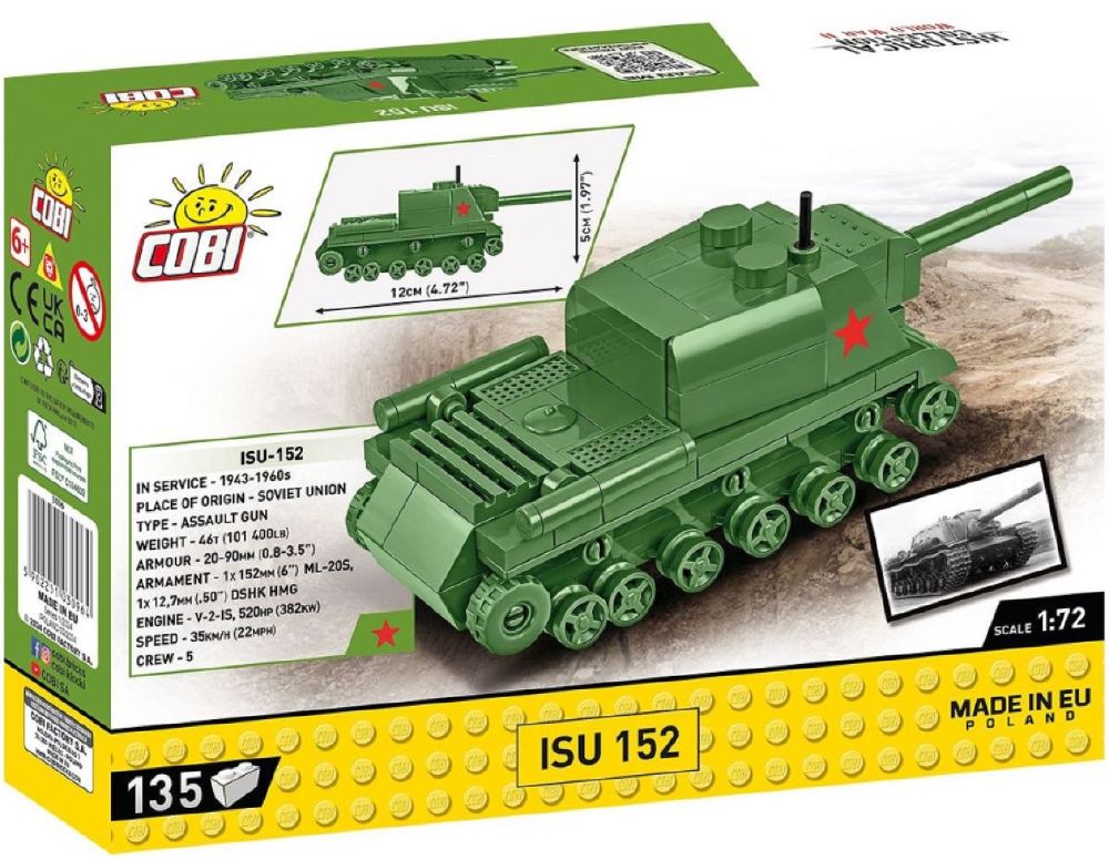 World War 2 - 152 ISU Construction Brick Set (135 Pieces)