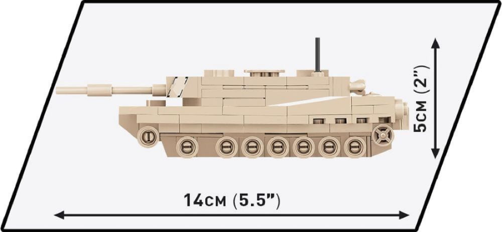 World War 2 - Abrams M1A2 Construction Brick Set (168 Pieces)