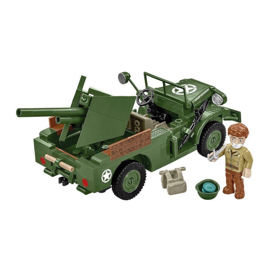 World War 2 - 37mm GMC M6 Fargo Construction Brick Set (230 Pieces)