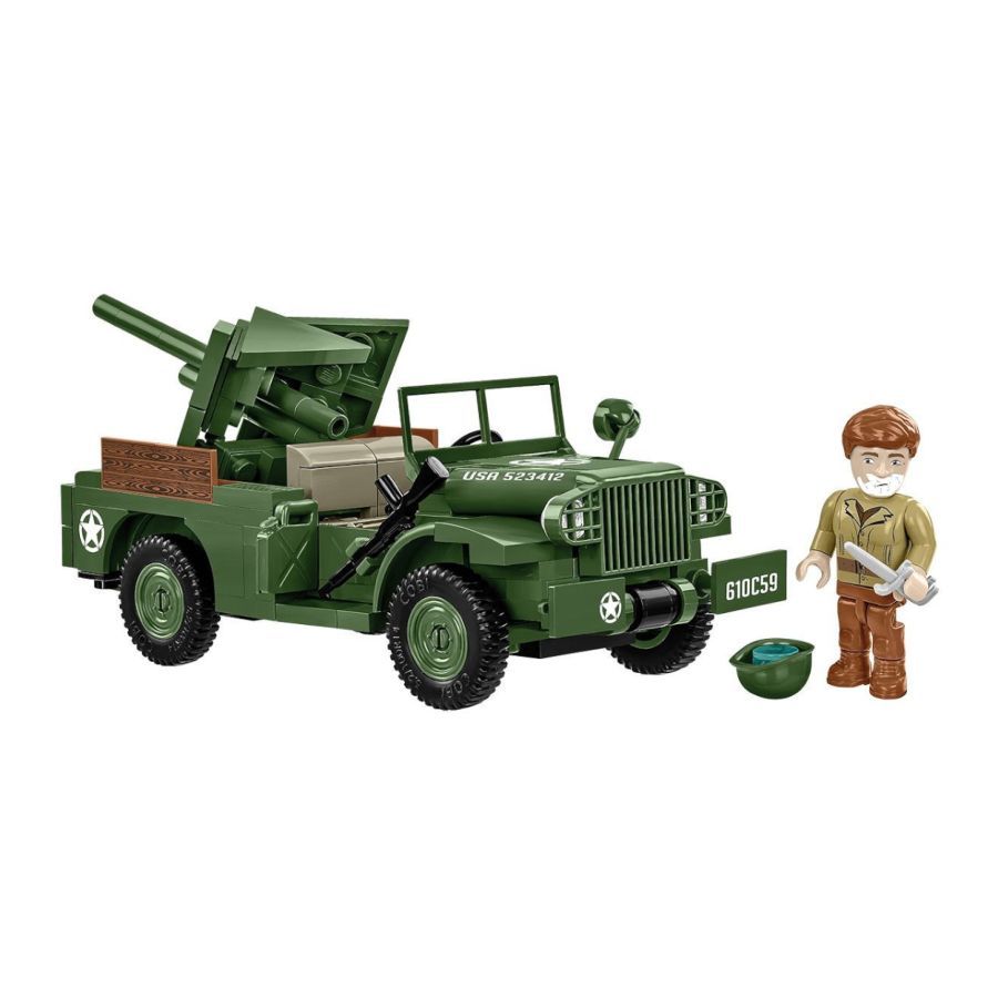 World War 2 - 37mm GMC M6 Fargo Construction Brick Set (230 Pieces)