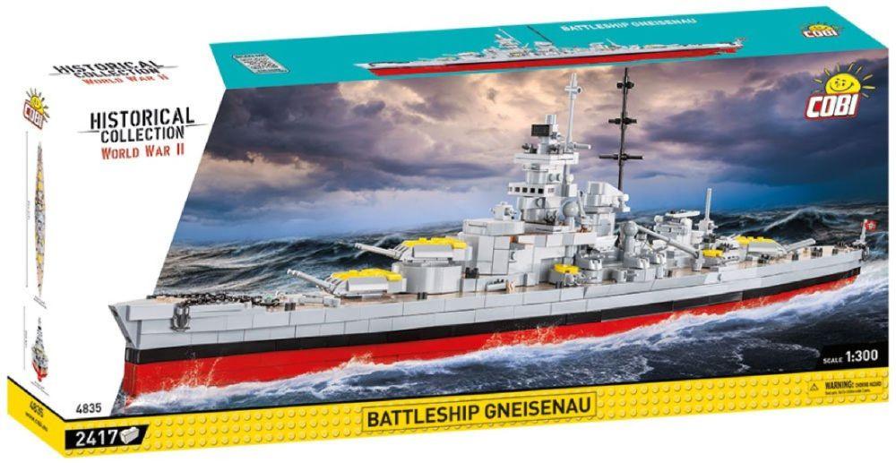 World War 2 - Battleship Gneisenau Construction Brick Set (2417 Pieces)