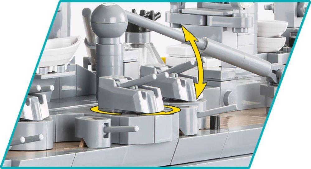 World War 2 - Battleship Gneisenau Construction Brick Set (2417 Pieces)