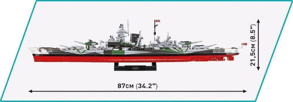 World War 2 - Battleship Tirpitz [Executive Edition] Construction Brick Set (2960 Pieces)