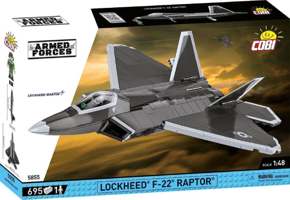 Armed Forces - Lockheed F-22 Raptor (695 Piece Kit)
