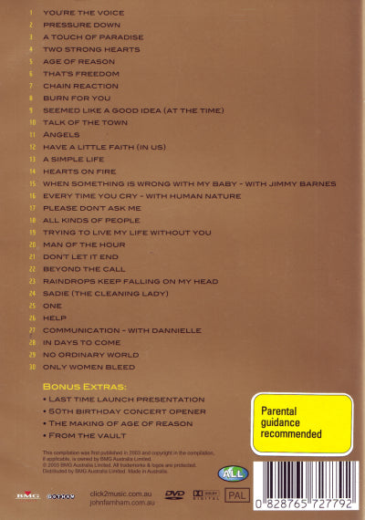 John Farnham: One Voice - The Greatest Clips DVD