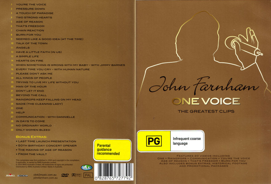 John Farnham: One Voice - The Greatest Clips DVD