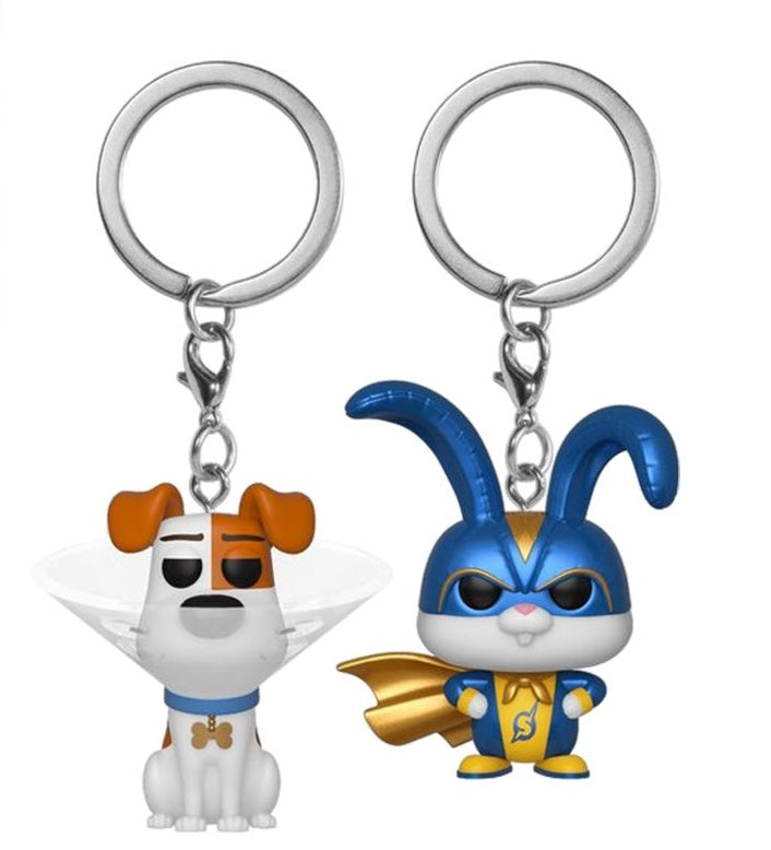Secret Life of Pets 2 – Max & Snowball Pocket (Pop! Keychain) 2-pack