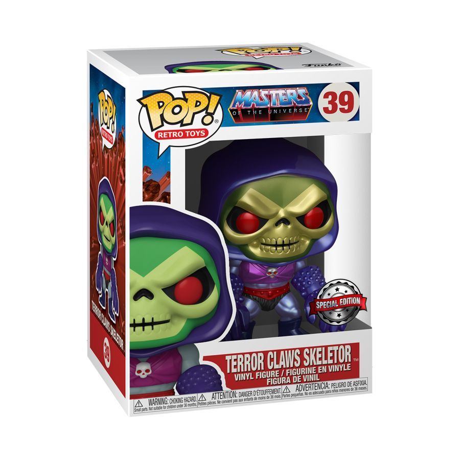 Masters of the Universe - Skeletor With Terror Claws Metallic (Pop! Vinyl)