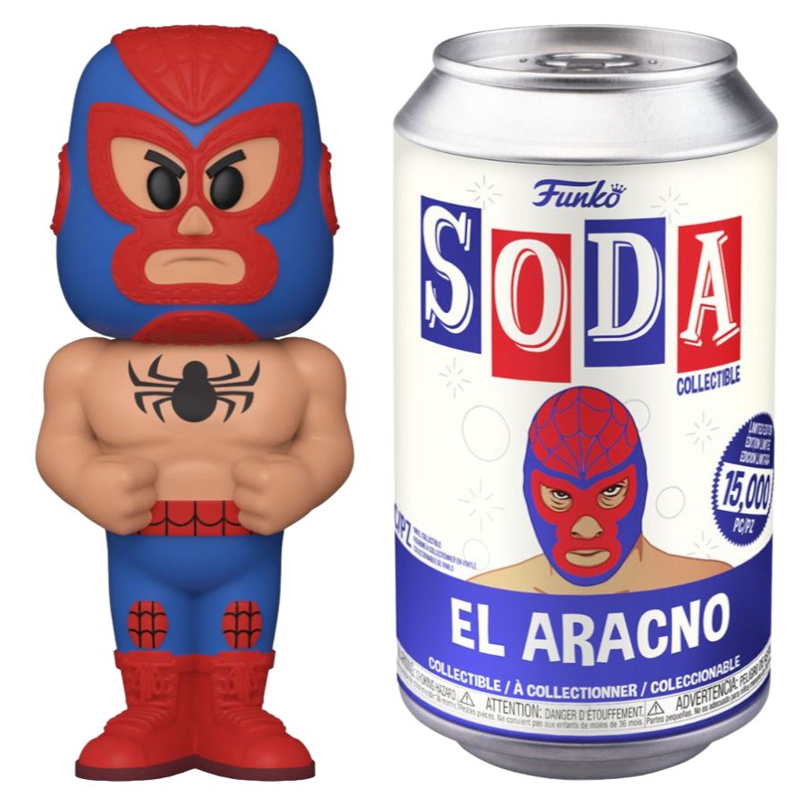 Spider-Man Luchadore Vinyl Soda (Pop! Vinyl)