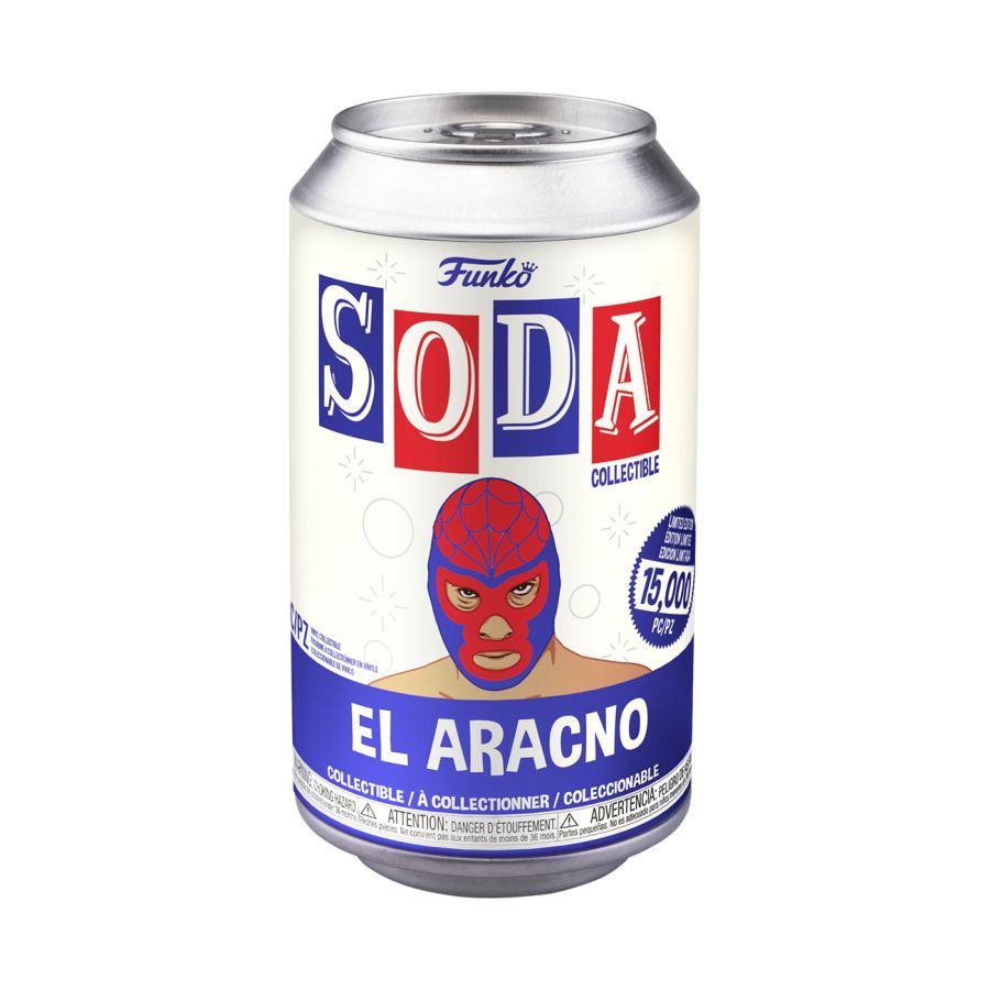 Spider-Man Luchadore Vinyl Soda (Pop! Vinyl)