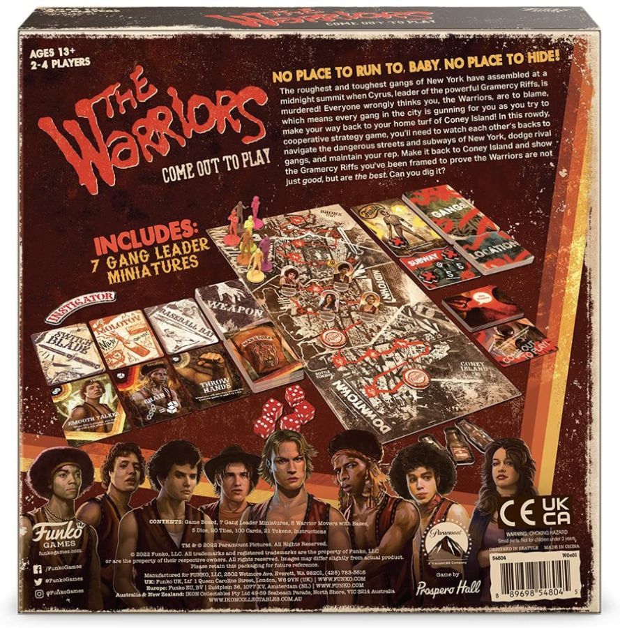 The Warriors – Come Out to Play Board Game