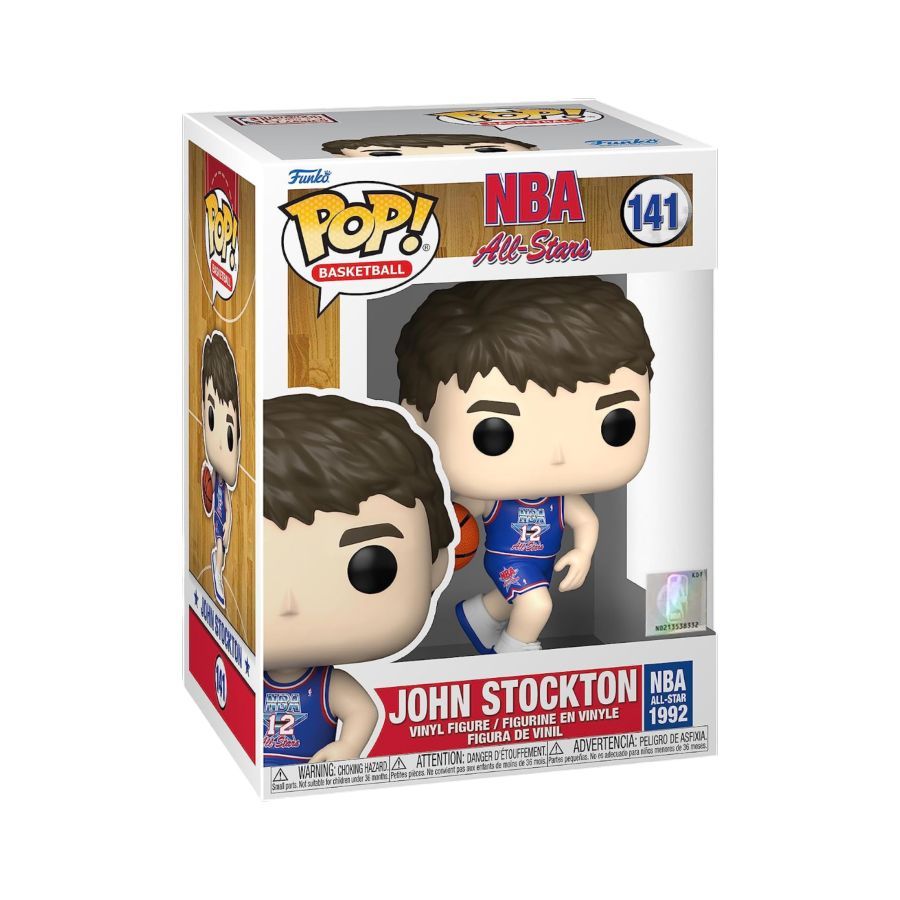 NBA: Legends – John Stockton White All Star Uniform 92 (Pop! Vinyl)