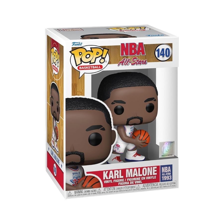 NBA: Legends – Karl Malone White All Star Uniform 92 (Pop! Vinyl)