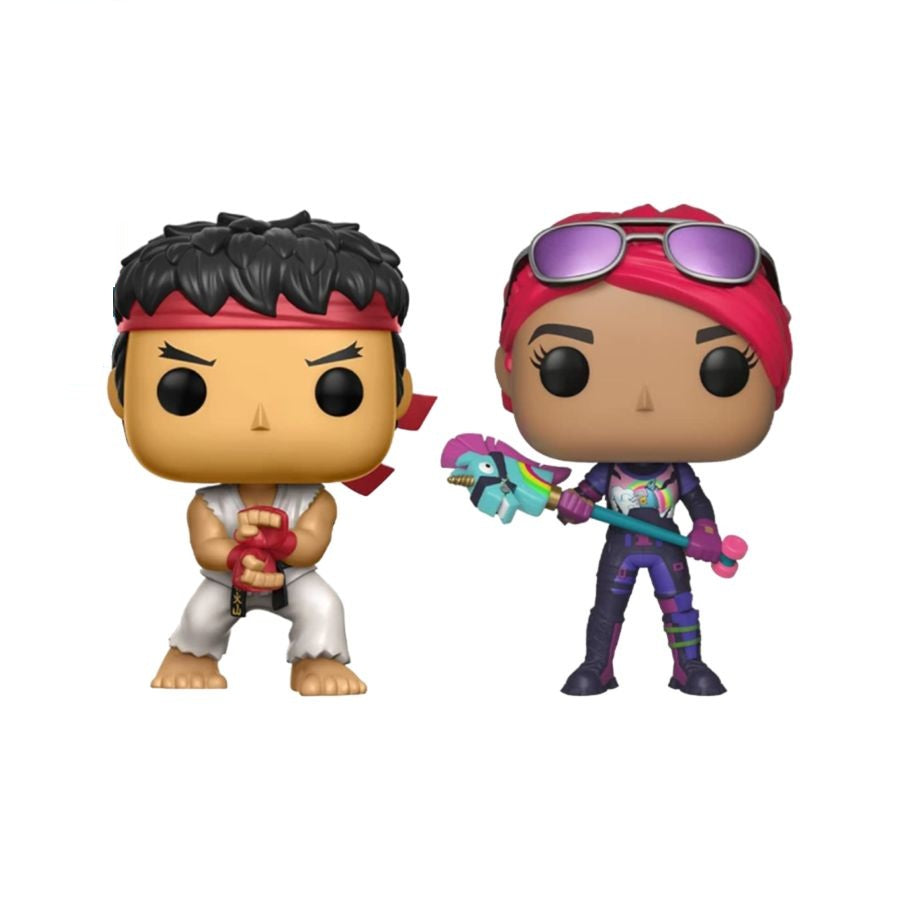 Street Fighter x Fortnite - Ryu And Brite Bomber 2-Pack (Pop! Vinyl)