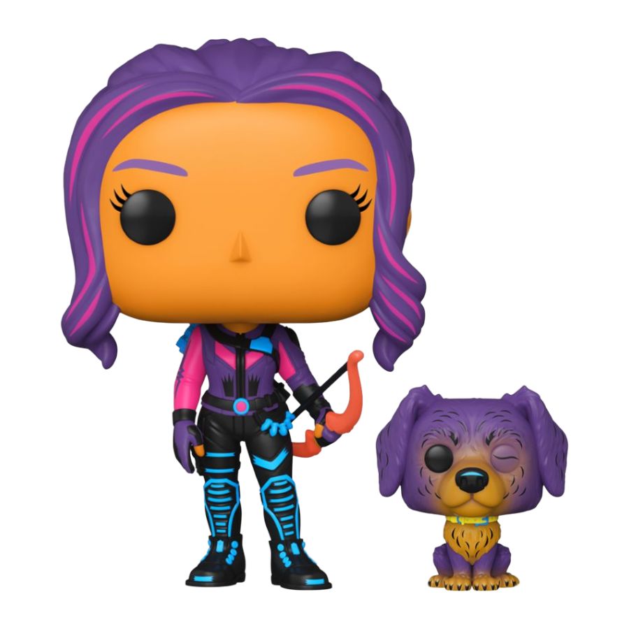 Marvel Comics – Kate Bishop & Lucky the Pizza Dog Black Light (Pop! Vinyl)