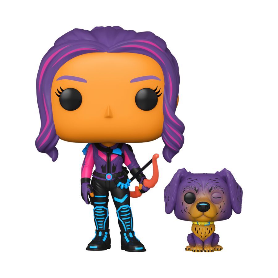 Marvel Comics – Kate Bishop & Lucky the Pizza Dog Black Light (Pop! Vinyl)