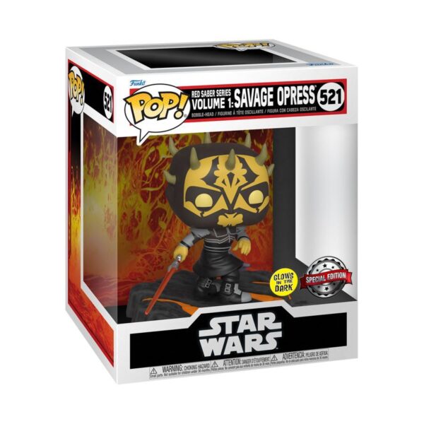 Star Wars - Red Saber Series: Savage Opress Glow Deluxe (Pop! Vinyl)