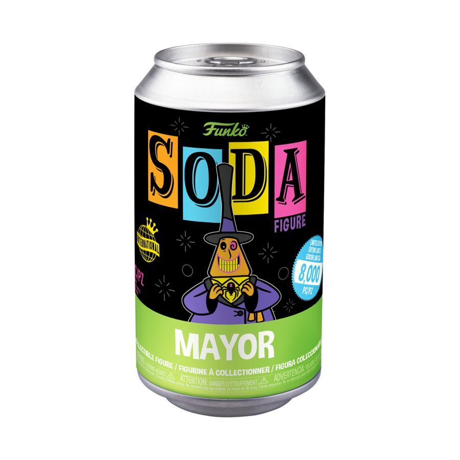 The Nightmare Before Christmas – Mayor Black Light Vinyl (with chase) Soda