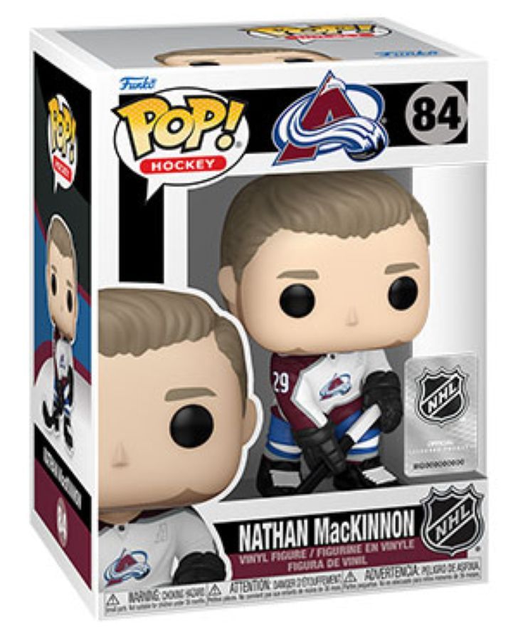 NHL: Avalanche – Nathan Mackinnon Away Jersey (Pop! Vinyl)