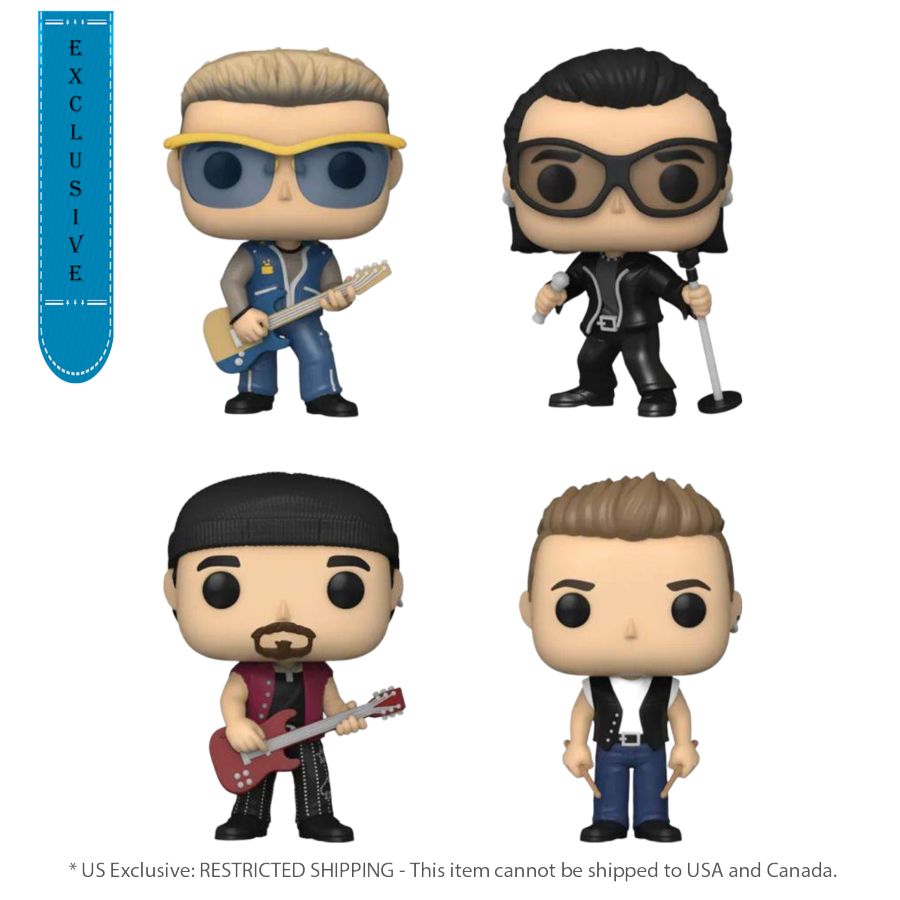 U2 - Zoo TV 4-Pack (Pop! Vinyl)